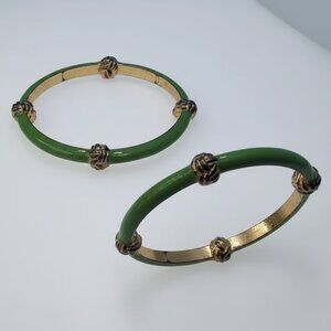 Lilly Pulitzer Green Tropical Bangles